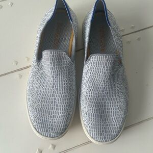 Rothy's Gray snakeskin pattern Slip-On Sneakers